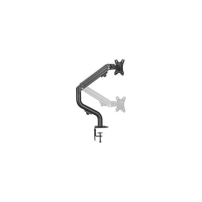 Hamlet HM-SPMADA102 Supporto per Monitor da Scrivania Ergonomico Snodato su 3 Assi fino a 32'' 9 Kg con Gestione Cavi Nero