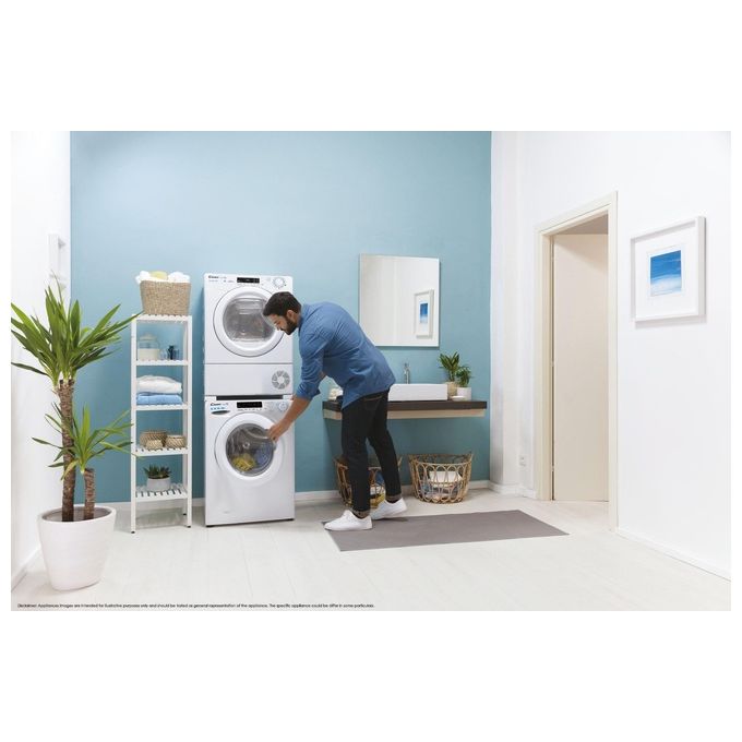 Candy CSOE H7A2DE-S Smart Pro Asciugatrice Pompa di Calore 7 Kg Classe A++ Wi-Fi Bluetooth 67 dB (85x59,6x60,7 cm) colore Bianco