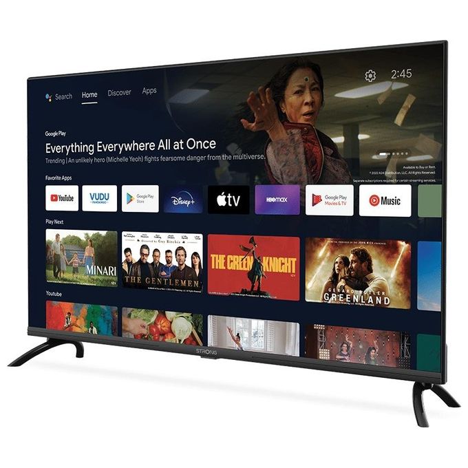 Strong SRT40FD5553 Smart TV 40'' Full HD Android TV 11 DVB-T2 DVB-S2 DVB-C Wi-Fi HDR10 colore Nero