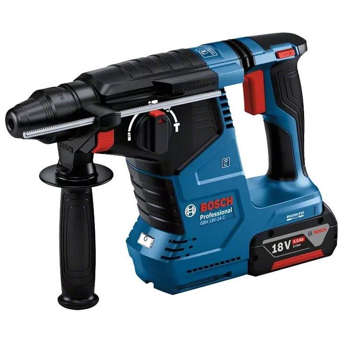 Bosch PROFESSIONAL 0611923003 GBH 18V-24 C Martello perforatore a batteria SDS Plus motore brushless 2 batterie 5.0 Ah Bluetooth KickBack Control Vibration Control colore Nero