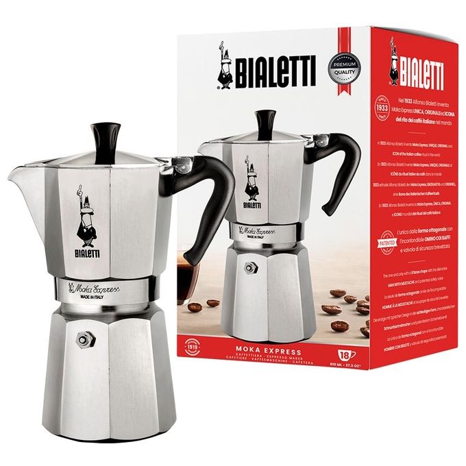Bialetti Caffettiera Moka Express 18 tazze
