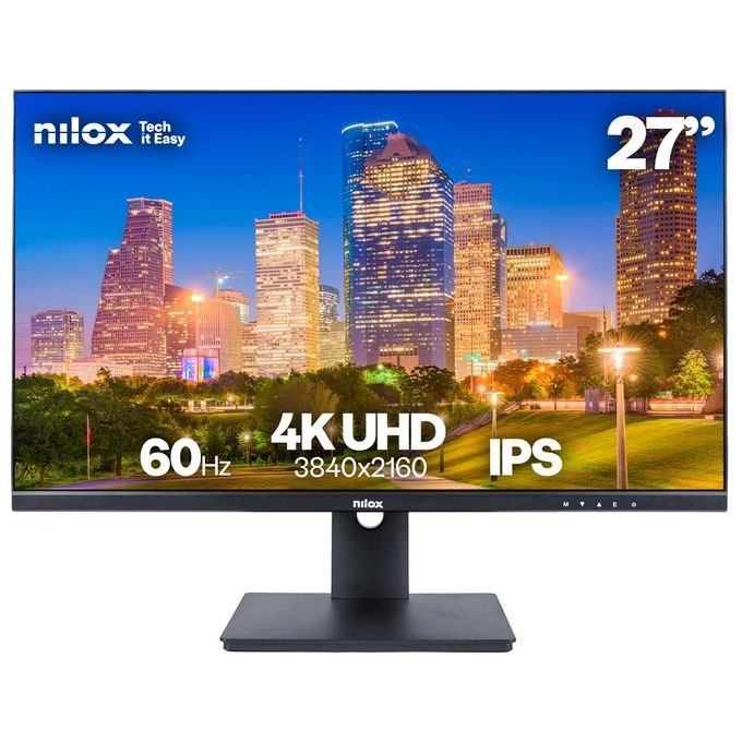 Nilox NXM274KD11 Monitor Gaming 27'' UHD 4K 165Hz 1ms IPS LED con HDMI DP USB VESA colore Nero