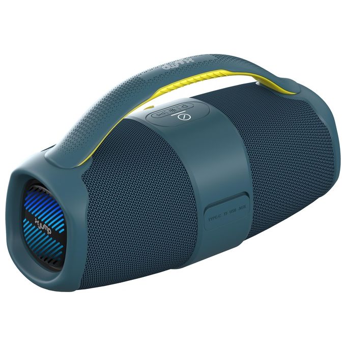 X JUMP XJ 120 Cassa Bluetooth Portatile 40W TWS IPX5 USB AUX Microfono Incorporato colore Blu