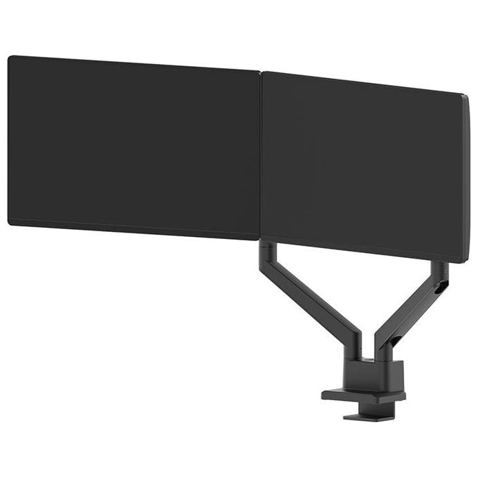 Neomounts DS70-250BL2 NEXT Slim Braccio per Monitor 2 Schermi Fino a 32'' Regolazione Molla a Gas 180° Stop colore Nero