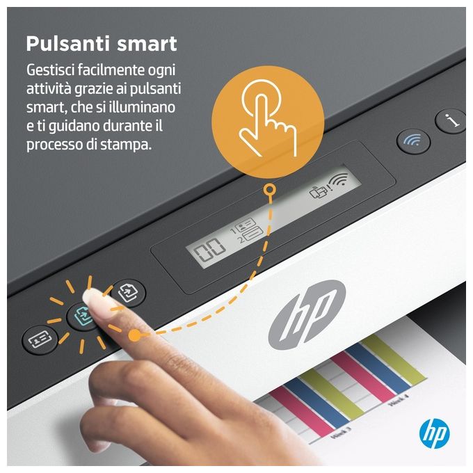 HP 28B54A Smart Tank Plus 7005 Stampante Multifunzione Inkjet A4 Wi-Fi Fronte Retro Automatica 12.000 pag Nero 8.000 pag Colore colore Bianco