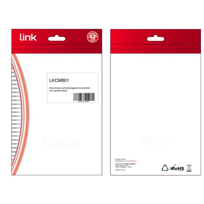 Ink KIT_ 2 Pezzi Supporti per Gestione Cavi 3 Posizioni Nero