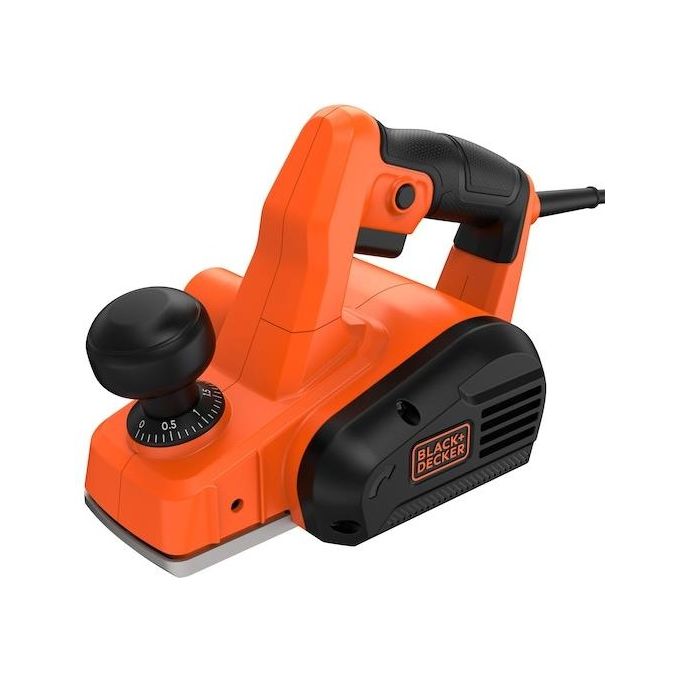 Black and Decker BEW712-QS Pialletto Elettrico 710 W Profondita' di Taglio Max 2 mm Larghezza di Piallatura 82 mm con Aspirazione Polvere colore Arancione