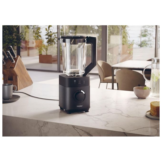 Haier HBL5B2011 I-Master Serie 5 Frullatore 1200 W 2 L 6 lame acciaio inox 3 programmi autopulizia Personal Jug colore Nero