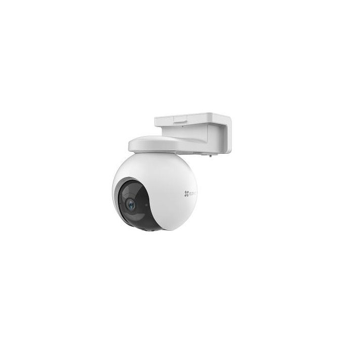 Ezviz CS-EB8-SP-R100 EB8 4G Kit Telecamera di Sorveglianza Motorizzata Esterno 2K 4G LTE 360° Batteria 10400 mAh Pannello Solare IP65 colore Bianco