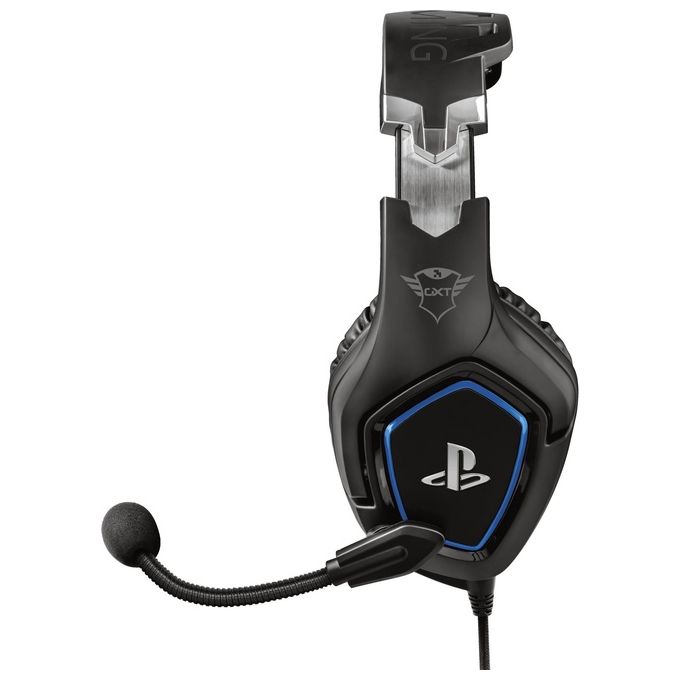 Trust GXT 488 Forze PS4 Gaming Headset Potenti Cuffie Gaming Over-Ear con Microfono Ripiegabile e Archetto Regolabile