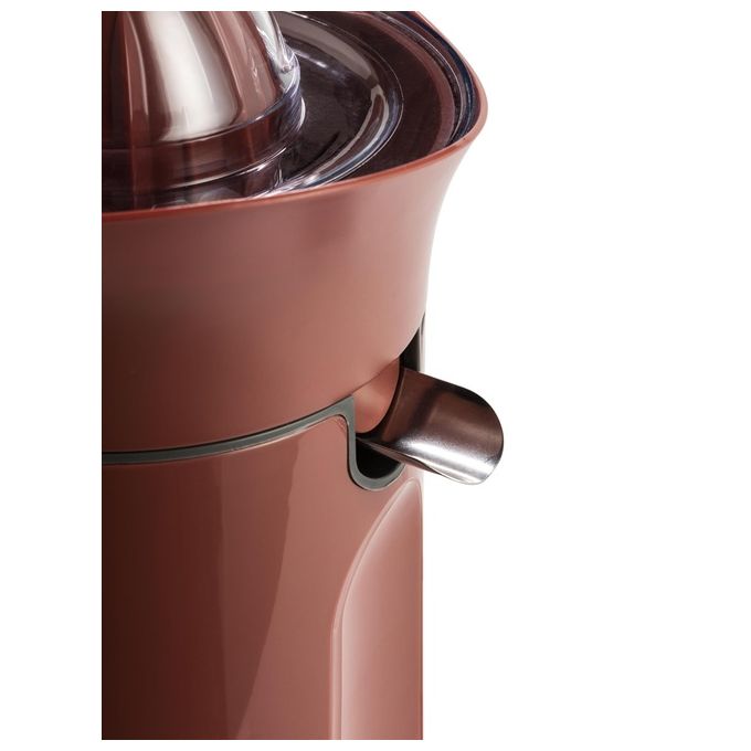 Tognana D2DSO01IRRO Iridea Spremiagrumi Elettrico 100 W Doppio Cono Sistema Salvagoccia Base Antiscivolo Avvolgicavo Completamente Smontabile colore Rosso