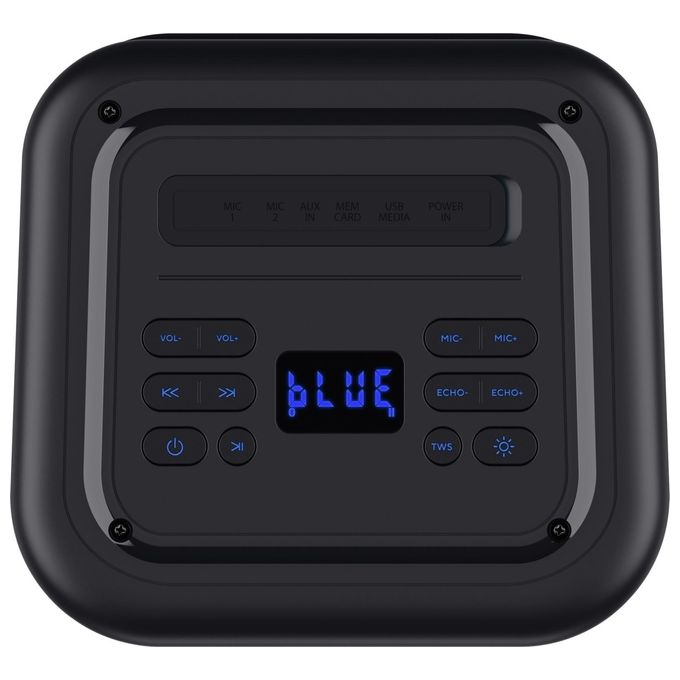 Trust 25280 Azura Cassa Bluetooth per Feste Portatile 50W LED RGB IPX4 11h autonomia colore Nero