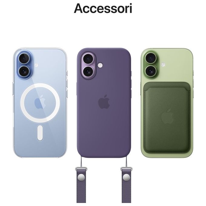 Apple MG6V4QL-A iPhone 17 Smartphone 512GB Display 6,3'' OLED ProMotion 120Hz Chip A19 Fotocamera 48MP colore Salvia