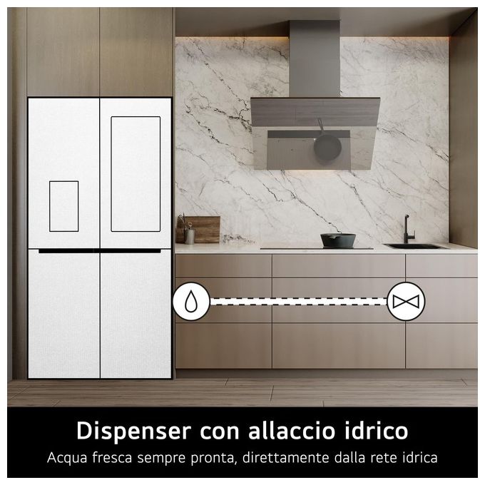 LG GMG960EVJE InstaView Frigorifero Multidoor 638 L 179 cm Classe E 40 dB No Frost Wi-Fi UVnano colore Nero
