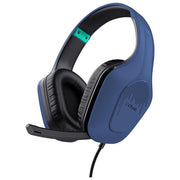 Trust GXT 415B Zirox Cuffie Gaming Over-Ear Cablate Driver 50 mm Microfono Pieghevole Jack 3,5 mm colore Blu