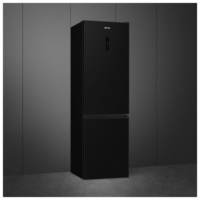 Smeg RC20KDND Frigorifero Combinato Libera Installazione 331 L 200 cm Classe D 35 dB Total No Frost Multiflow colore Nero