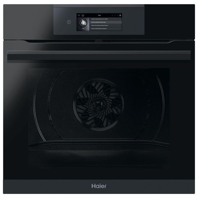 Haier HWO60SM6T9BH Forno da incasso I-Touch Serie 6 Multi-level 70 Litri Pirolitico 14 Funzioni Classe A Nero