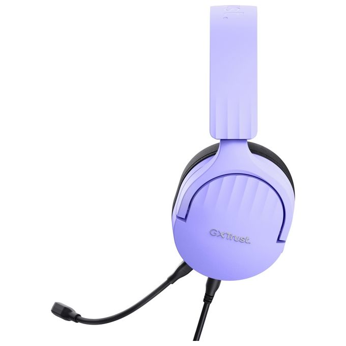 Trust 25301TRS GXT 489P Fayzo Cuffie Gaming Cablate Over-Ear con Microfono Rimovibile Driver 50 mm Audio 7.1 35% Plastica Riciclata Colore Viola