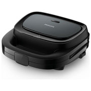 Philips HD2330-90 Serie 3000 Tostapane per Panini e Toast 750W piastra antiaderente colore Nero