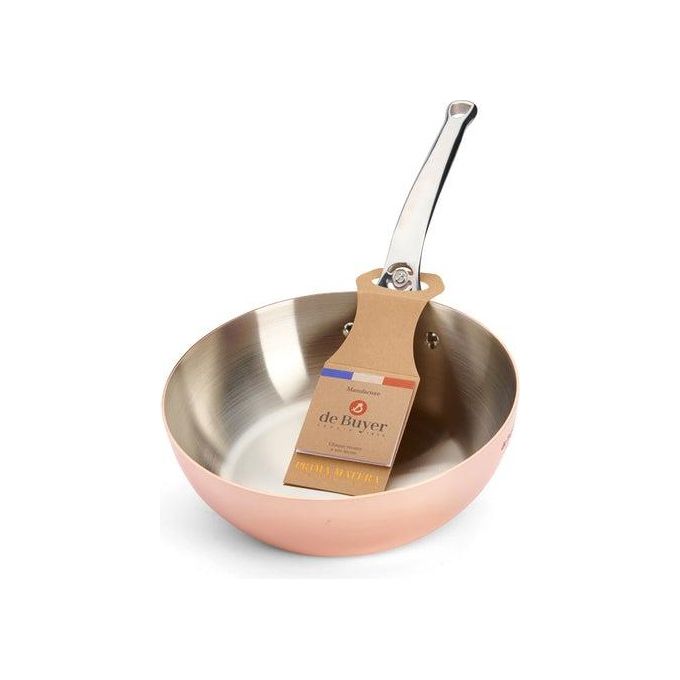 De Buyer Prima Matera Pentolino Rame-Inox 24cm Conico per Induzione