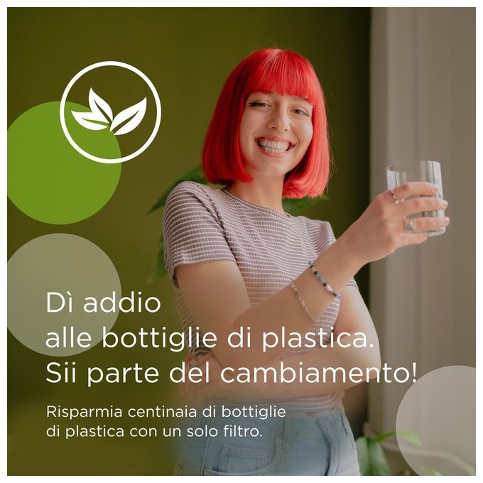 Brita 1052066 ON TAP V Filtro Acqua Rubinetto 4 Stadi 600 L Riduce Cloro Metalli e PFAS colore Bianco