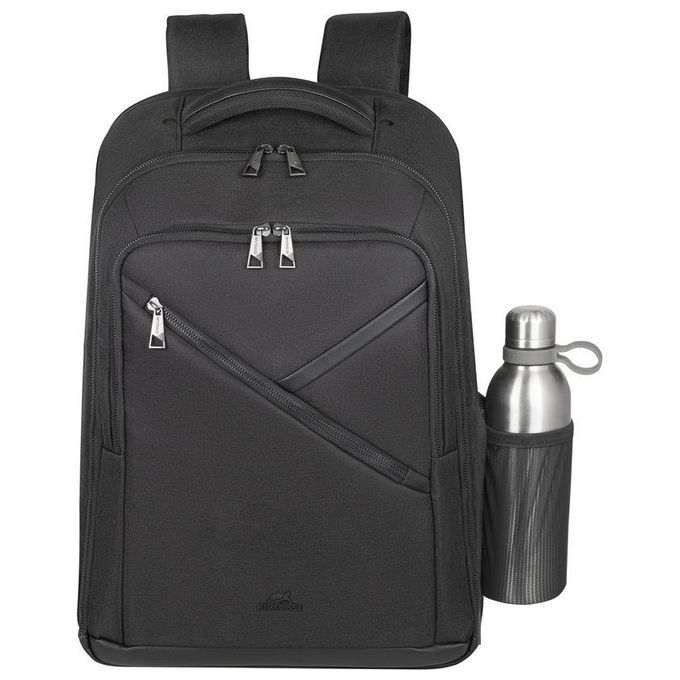 Rivacase 8164 BLACK Zaino per laptop ECO 17.3'' con tasca tablet e cinghia trolley colore Nero