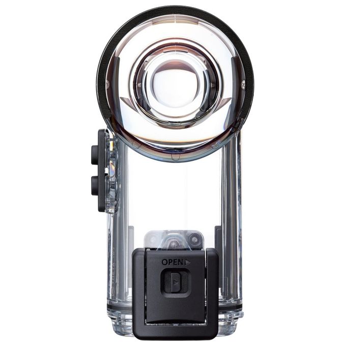 Ricoh 910834 TW-2 Custodia Subacquea per Fotocamera Impermeabile fino a 40 m Foro Treppiede in Metallo colore Trasparente