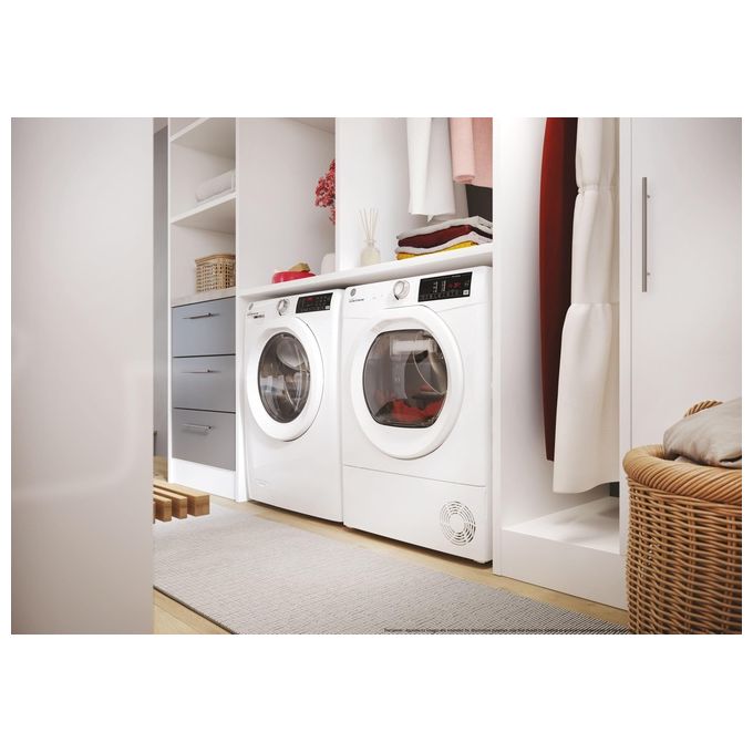 Hoover HR4 H7A2TE-S H-DRY 350 Asciugatrice Pompa di Calore 7 Kg Classe A++ 16 Programmi Wi-Fi Slim (85x48x46,5 cm) colore Bianco