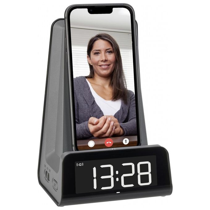 TFA Dostmann 60.2033.10 ICON Charge Sveglia Digitale con Stazione di Ricarica