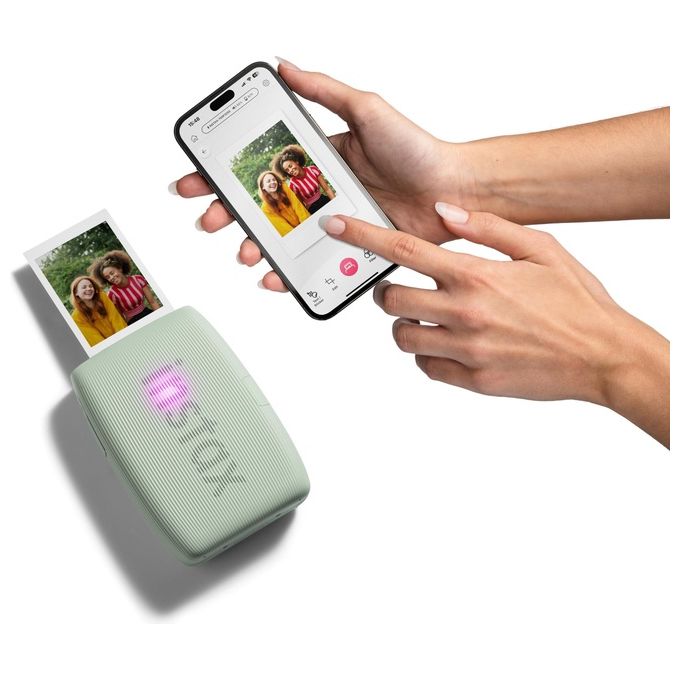 Fujifilm 16832156 Instax Mini Link3 Stampante portatile istantanea Risoluzione 800 x 600 DPI Bluetooth 5.1 USB-C colore Sage Green