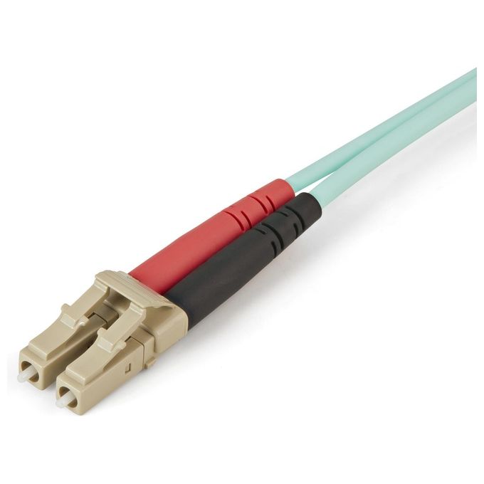 Startech Cavo in Fibra Ottica Multimodale Duplex OM4 LC-LC 100Gb 50-125 LSZH  Turchese da 2mt