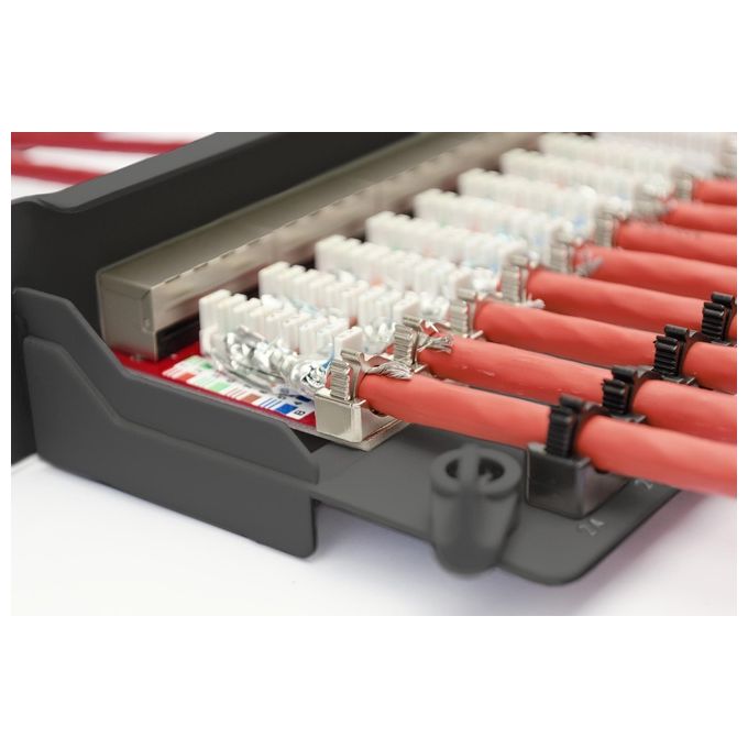 Digitus Pannello Patch 19'' Categoria 6a Schermato 24 Porte 8 Poli Rj45 Nero