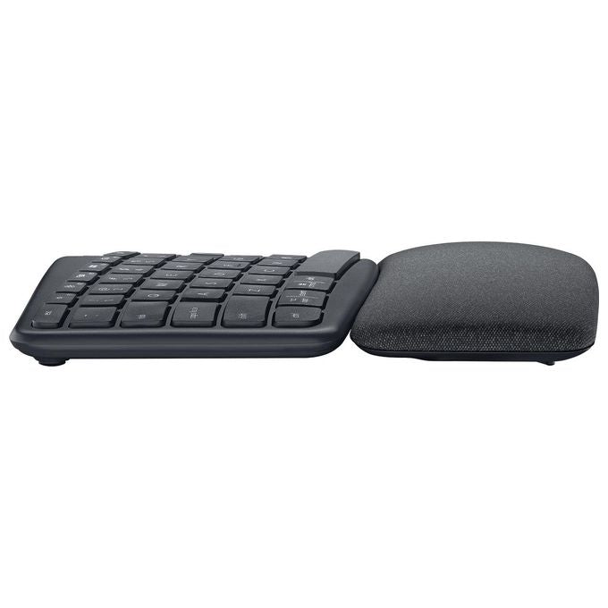 Logitech 920-010349 ERGO K860 Tastiera Split Ergonomica Wireless Bluetooth Layout Italiano QWERTY con Supporto Polso Regolabile colore Grafite
