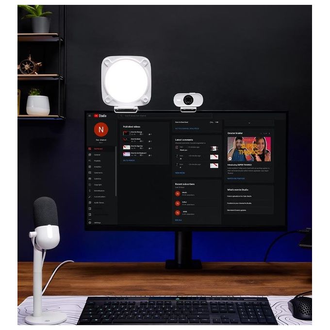 Elgato 20LAJ9901 Key Light Neo Pannello LED Bi-Colore 2900 K - 7000 K 1000 lumen USB-C Wi-Fi colore Bianco