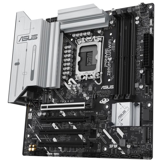 ASUS 90MB1J80-M0EAY0 PRIME Z890M-PLUS WIFI Scheda Madre Intel mATX DDR5 Wi-Fi 7 2.5GbE colore Nero
