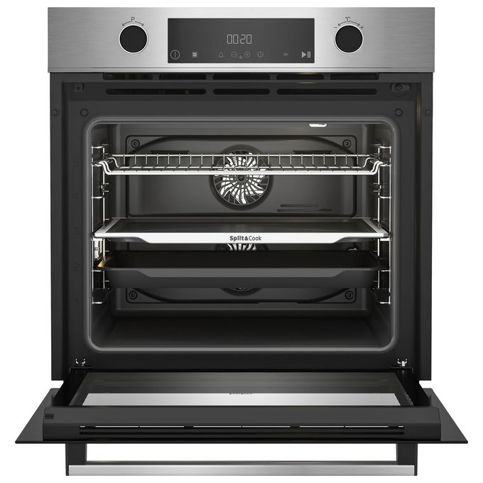 Beko BBVM12400XPS Beyond Forno da incasso Elettrico Pirolitico 72 L Classe A+ 15 Funzioni SplitandCook (59.5x59.4x56.7 cm) colore Acciaio Inox