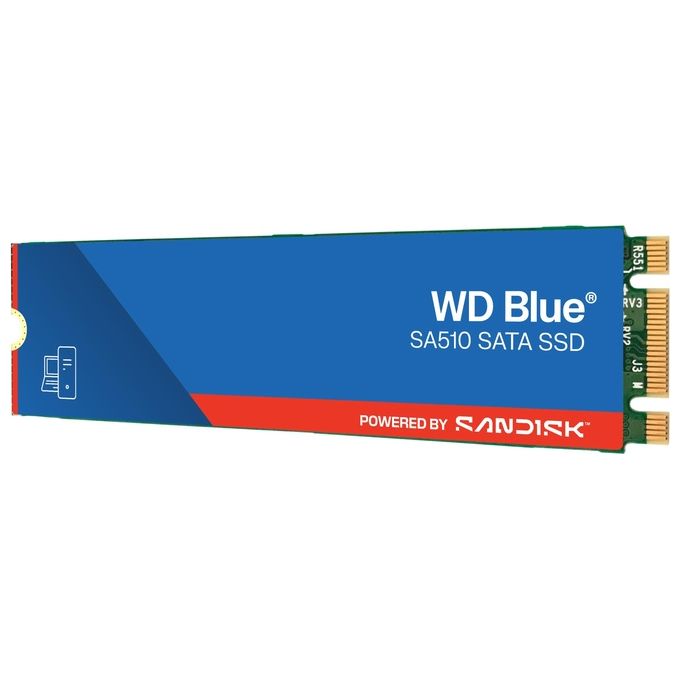 Western Digital WDS100T3B0B Blue SA510 SSD Interno M.2 1 TB SATA III 560 MB-s lettura 520 MB-s scrittura