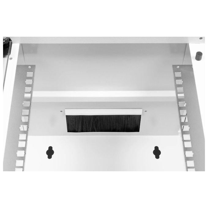 Digitus DN-49104 SOHO Pro Armadio Rack a Parete 12U 10'' Guide Regolabili Porta in Vetro IP20 colore Grigio