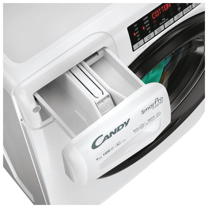 Candy CSO 496TWMB6-1-S Lavatrice caricamento frontale 9 Kg Classe A Profondita' 53 cm 1400 giri Inverter Vapore