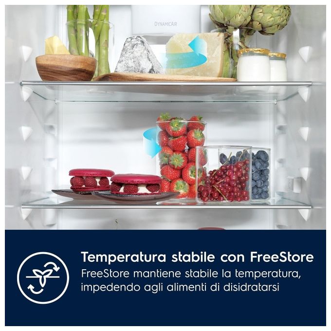 Electrolux KNR7TE75S Serie 700 Frigorifero Combinato da Incasso 376 L 188 cm Classe E 35 dB Total No Frost colore Bianco