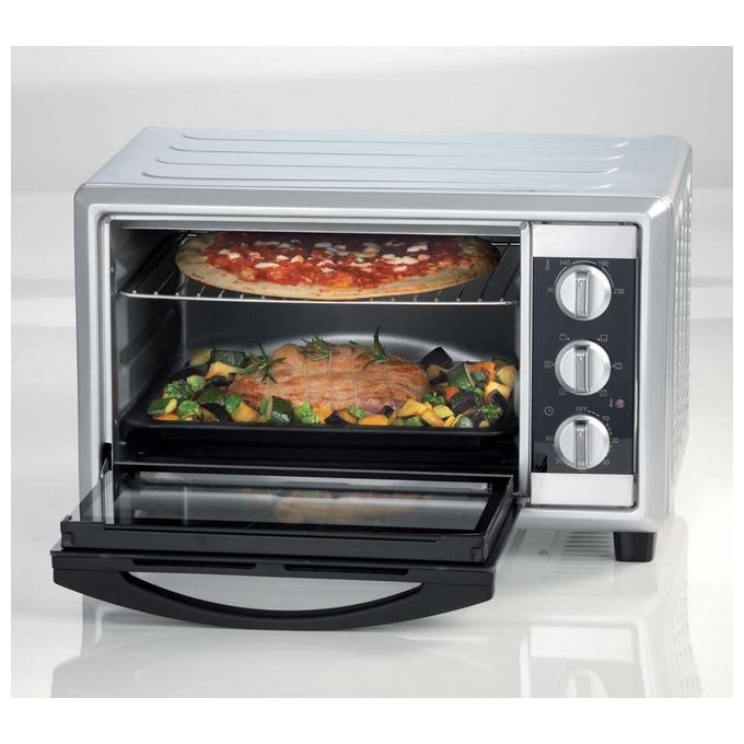 Ariete 984 Bon Cuisine 250 - Fornetto Elettrico Ventilato 25 Lt. Funzione statica e ventilata. 6 modalita' di cottura. 1500W Timer 60 min. Temp max 230°