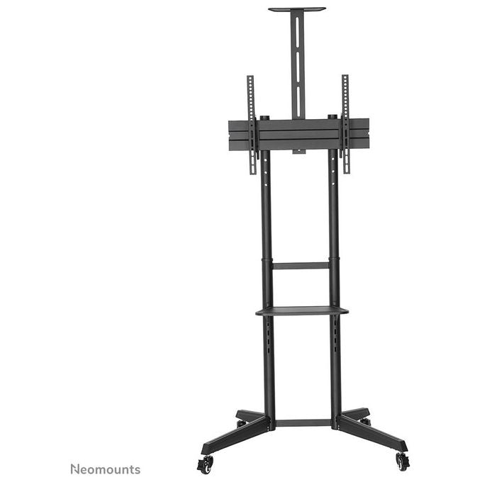 Neomounts FL50-550BL1 Carrello TV da Pavimento Mobile 37'' 70'' 50 Kg 4 Ruote 2 Ripiani VESA 600x400 colore Nero