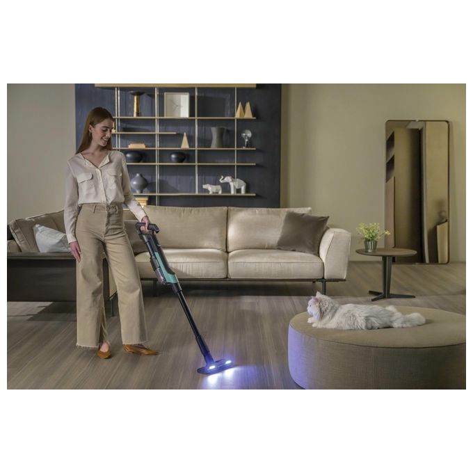 Hoover HF201P 011 HF2 Aspirapolvere Scopa Elettrica a Batteria Ciclonica Senza Sacchetto 1 L 40 min autonomia colore Blu