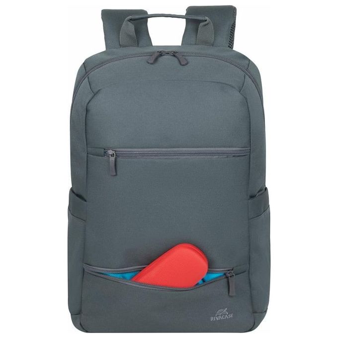 Rivacase 8265DG Collezione Ulsan Zaino per Laptop 15.6'' Poliestere Resistente all'Acqua Tasca Imbottita in Neoprene Colore Grigio Scuro