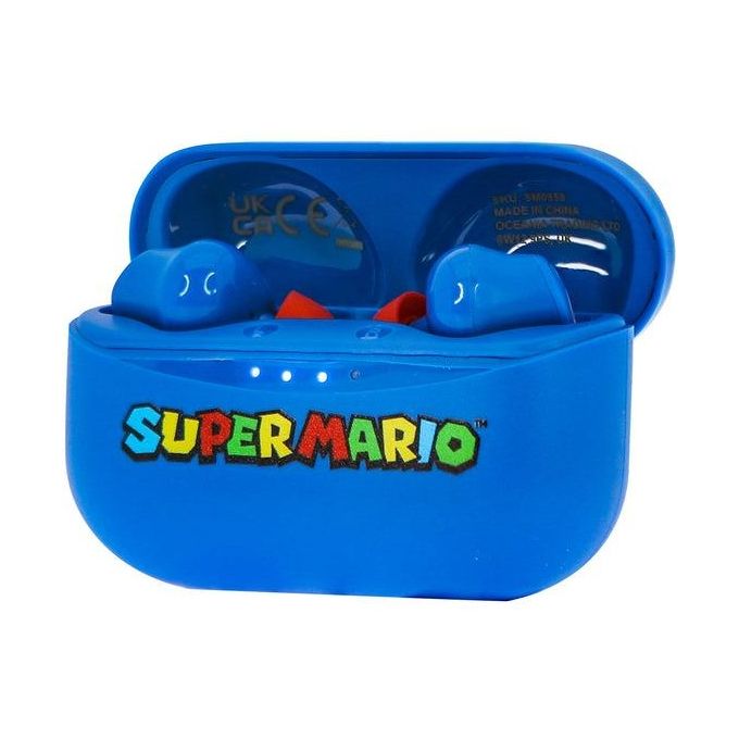 OTL Technologies SM0858 Super Mario Auricolari TWS In-ear Bluetooth 5.0 Microfono Integrato 25h Autonomia colore Blu
