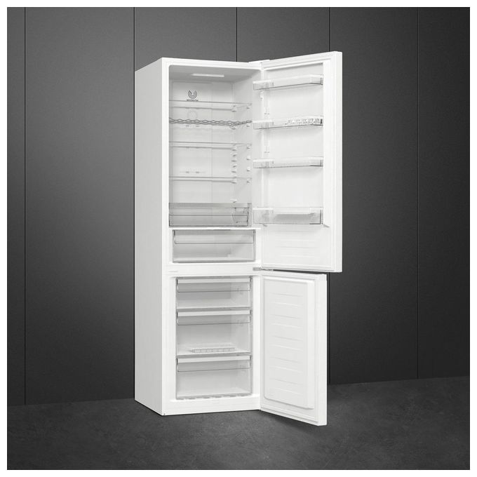 Smeg RC20WDNE Frigorifero Combinato 331 L 200 cm Classe E 38 dB No Frost Multiflow Display LED (200x60x59 cm) colore Bianco
