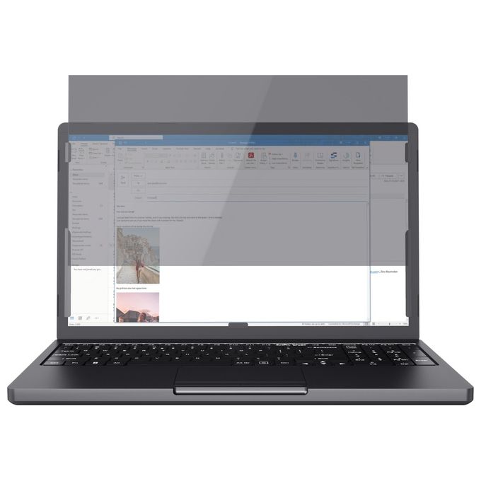 Trust 25194 Primo Filtro Privacy Laptop 14'' Senza Bordi Angolo 60° Antiriflesso Antigraffio Anti Luce Blu colore Nero