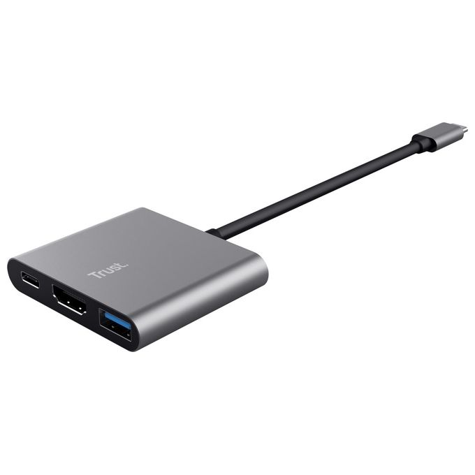 Trust Dalyx Usb 3.2 Gen 1 Type-C 5 Mbit-s Alluminio-Nero