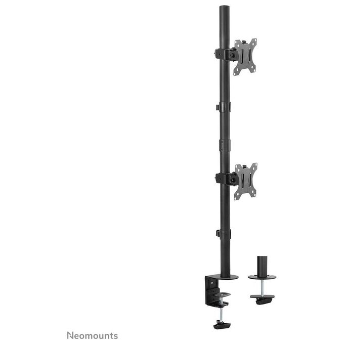 NewStar Montaggio a Scrivania per 2 Display Lcd Tilt and Swivel Nero Dimensione Schermo 10''-32