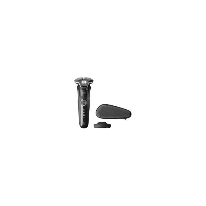 Philips S5898-35 Serie 5000 Rasoio elettrico Wet and Dry 3 testine autonomia 60 min colore Nero